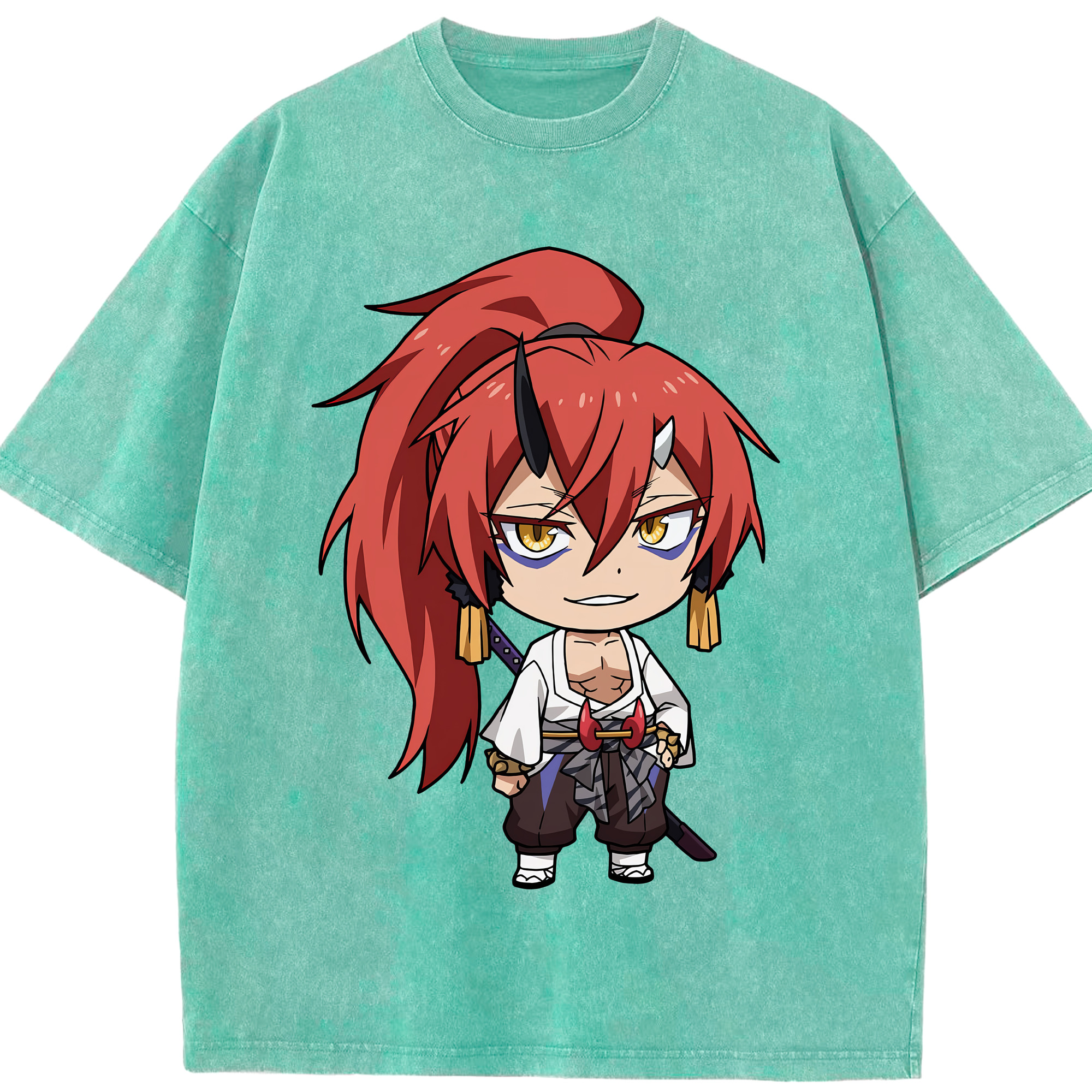 （画像用） 転スラ Regarding Reincarnated to Slime 綿100% ヴィンテージ風 半袖Tシャツ（フロントプリント）